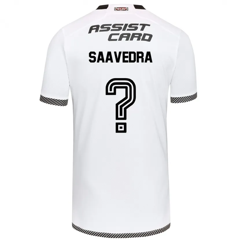 Danxen Niño Camiseta Danilo Saavedra #0 Blanco Negro 1ª Equipación 2024/25 La Camisa