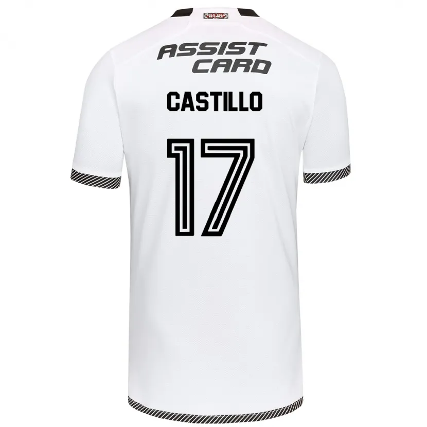 Danxen Niño Camiseta Fabián Castillo #17 Blanco Negro 1ª Equipación 2024/25 La Camisa