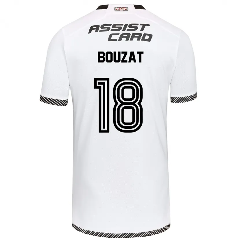 Danxen Niño Camiseta Agustín Bouzat #18 Blanco Negro 1ª Equipación 2024/25 La Camisa