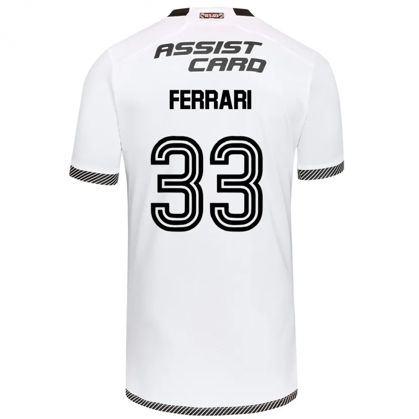 Danxen Niño Camiseta Matías Ferrari #33 Blanco Negro 1ª Equipación 2024/25 La Camisa