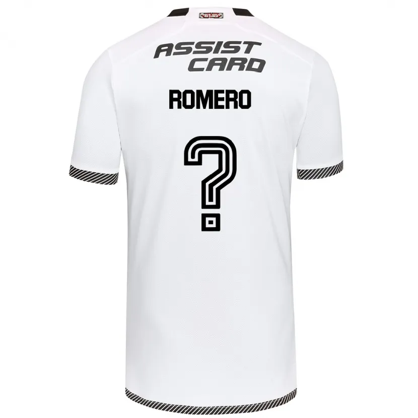 Danxen Niño Camiseta Enzo Romero #0 Blanco Negro 1ª Equipación 2024/25 La Camisa