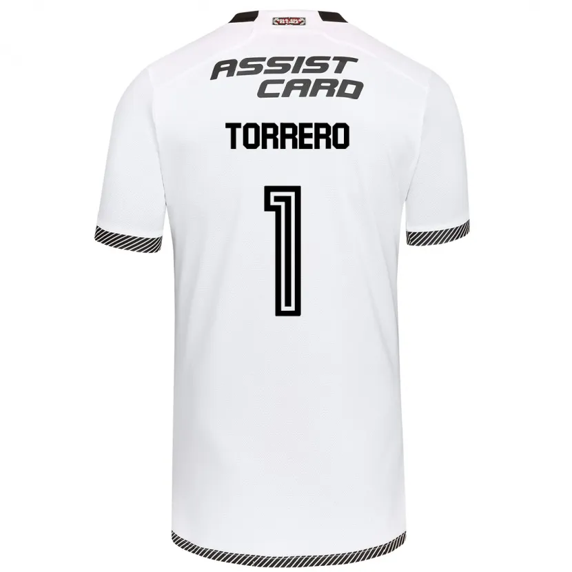 Danxen Niño Camiseta Ryann Torrero #1 Blanco Negro 1ª Equipación 2024/25 La Camisa