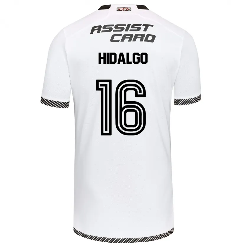 Danxen Niño Camiseta Fernanda Hidalgo #16 Blanco Negro 1ª Equipación 2024/25 La Camisa