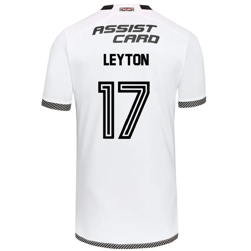 Danxen Niño Camiseta Geraldine Leyton #17 Blanco Negro 1ª Equipación 2024/25 La Camisa