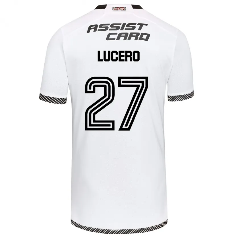 Danxen Niño Camiseta Valentina Lucero #27 Blanco Negro 1ª Equipación 2024/25 La Camisa