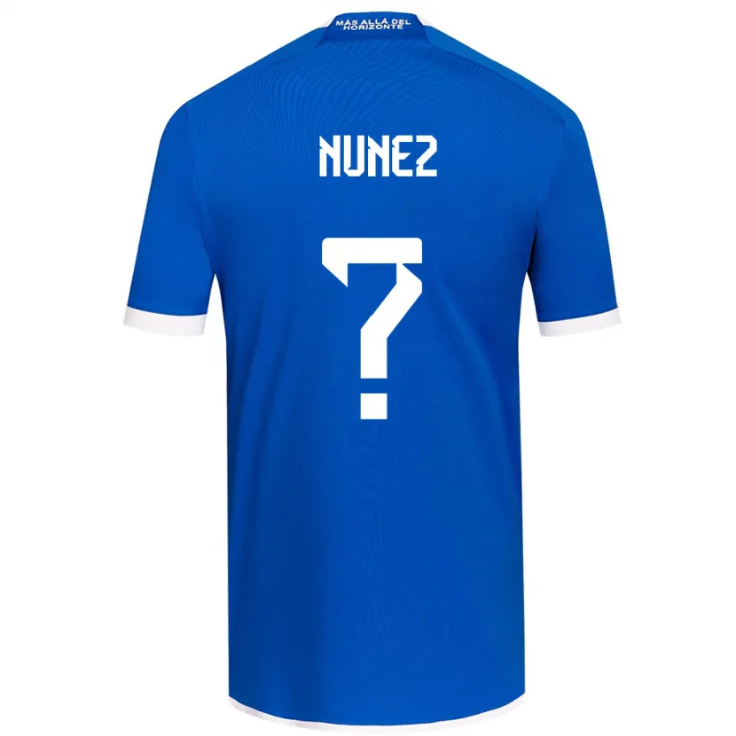 Danxen Niño Camiseta Renato Nuñez #0 Azul Blanco 1ª Equipación 2024/25 La Camisa