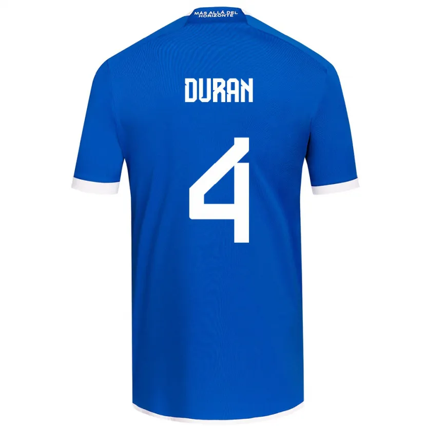 Danxen Niño Camiseta Ignacia Durán #4 Azul Blanco 1ª Equipación 2024/25 La Camisa