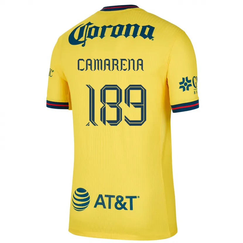 Danxen Niño Camiseta Luis Camarena #189 Amarillo Azul 1ª Equipación 2024/25 La Camisa