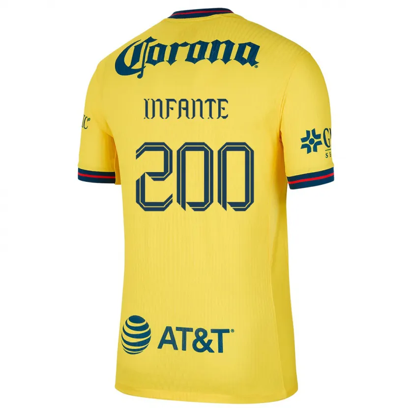 Danxen Niño Camiseta Armando Infante #200 Amarillo Azul 1ª Equipación 2024/25 La Camisa