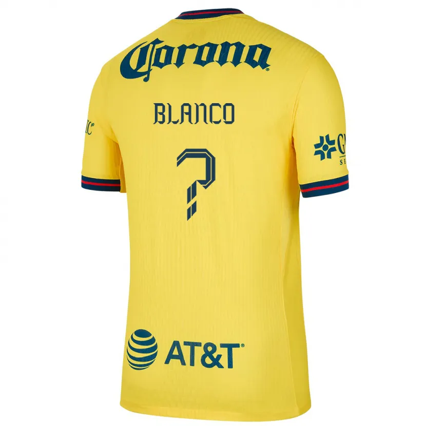 Danxen Niño Camiseta Lionel Blanco #0 Amarillo Azul 1ª Equipación 2024/25 La Camisa