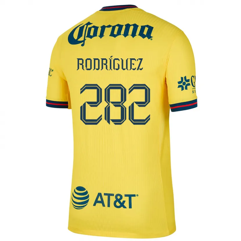 Danxen Niño Camiseta Francisco Rodríguez #282 Amarillo Azul 1ª Equipación 2024/25 La Camisa