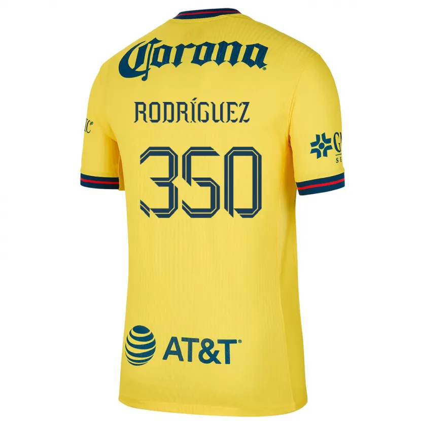 Danxen Niño Camiseta Ángel Rodríguez #350 Amarillo Azul 1ª Equipación 2024/25 La Camisa