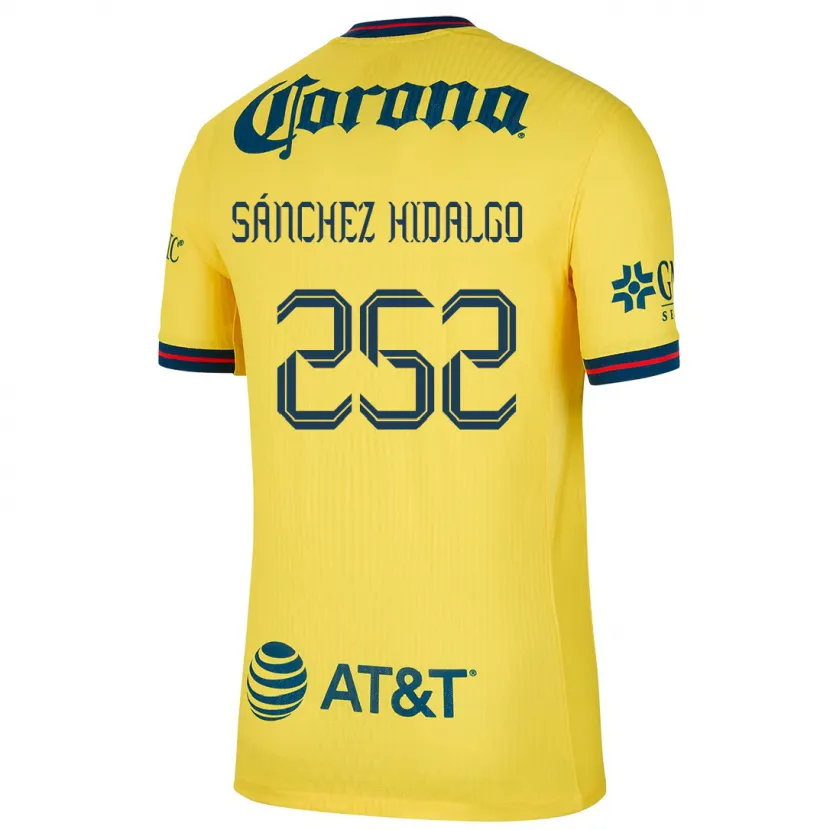 Danxen Niño Camiseta Horacio Sánchez Hidalgo #252 Amarillo Azul 1ª Equipación 2024/25 La Camisa