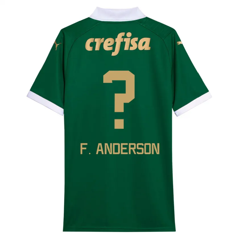 Danxen Niño Camiseta Felipe Anderson #0 Verde Blanco 1ª Equipación 2024/25 La Camisa