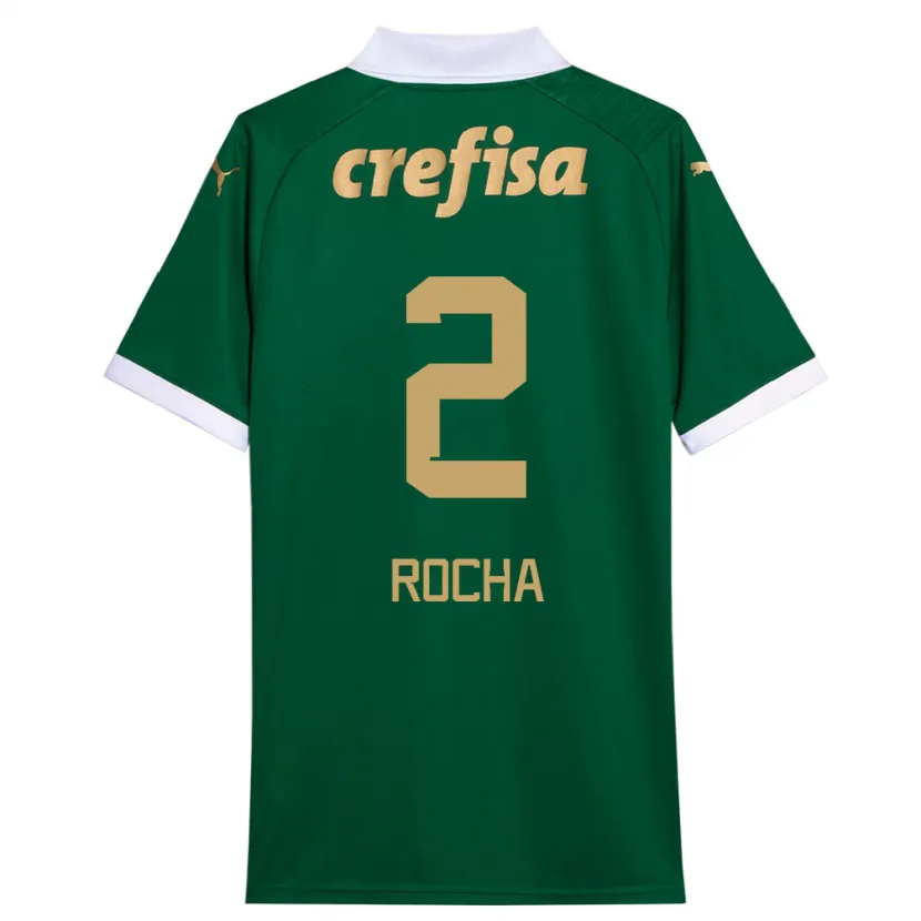 Danxen Niño Camiseta Marcos Rocha #2 Verde Blanco 1ª Equipación 2024/25 La Camisa