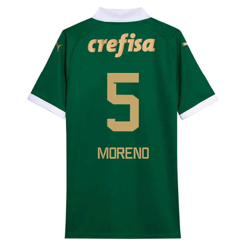 Danxen Niño Camiseta Aníbal Moreno #5 Verde Blanco 1ª Equipación 2024/25 La Camisa