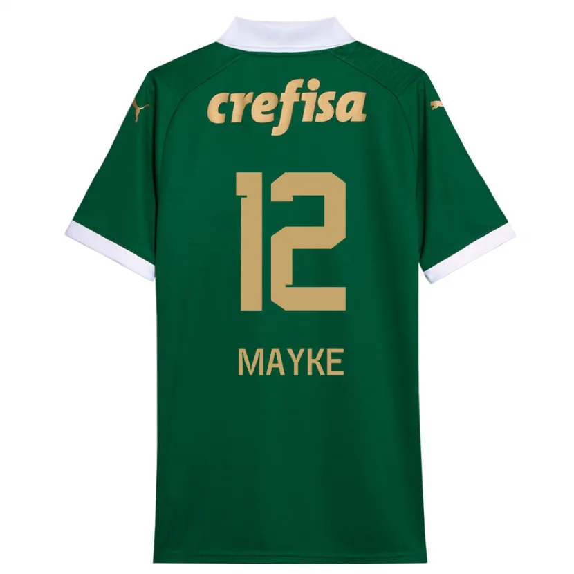 Danxen Niño Camiseta Mayke #12 Verde Blanco 1ª Equipación 2024/25 La Camisa