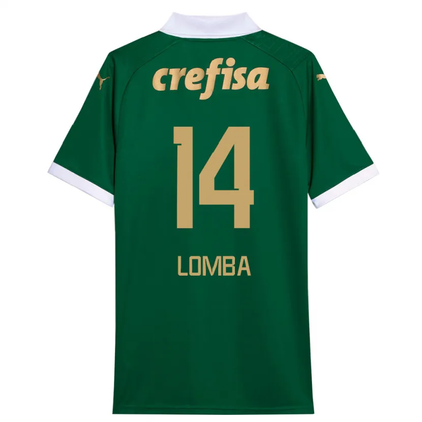 Danxen Niño Camiseta Marcelo Lomba #14 Verde Blanco 1ª Equipación 2024/25 La Camisa