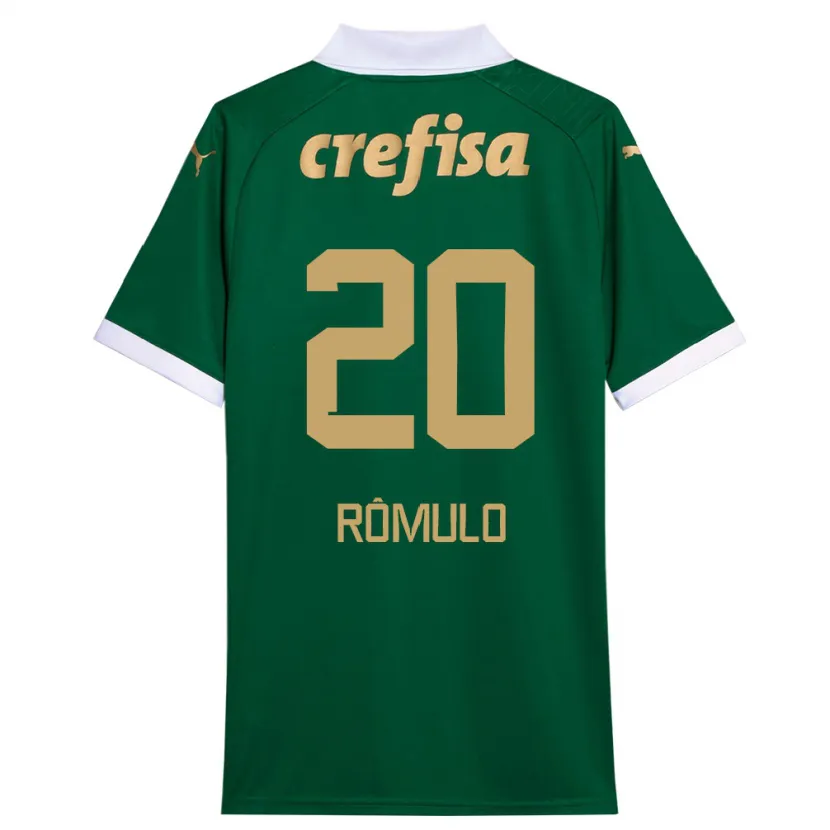 Danxen Niño Camiseta Rômulo #20 Verde Blanco 1ª Equipación 2024/25 La Camisa