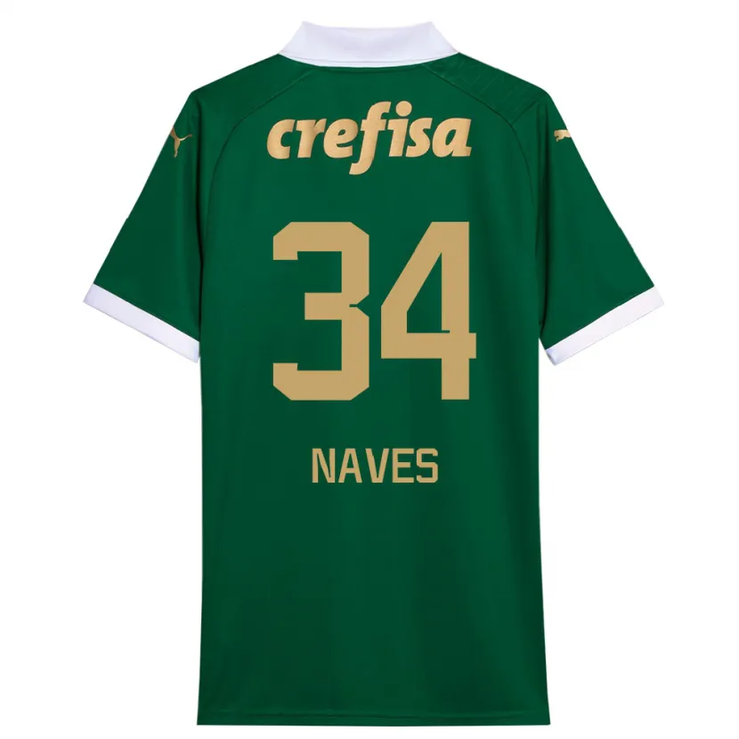 Danxen Niño Camiseta Naves #34 Verde Blanco 1ª Equipación 2024/25 La Camisa