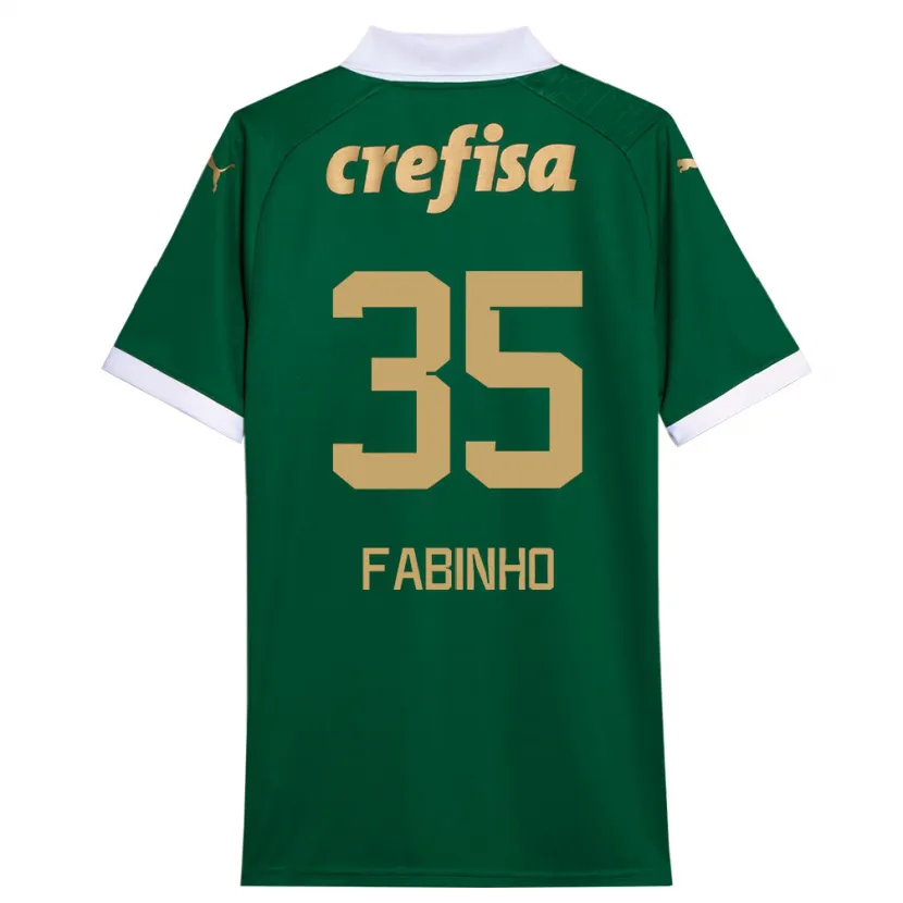 Danxen Niño Camiseta Fabinho #35 Verde Blanco 1ª Equipación 2024/25 La Camisa