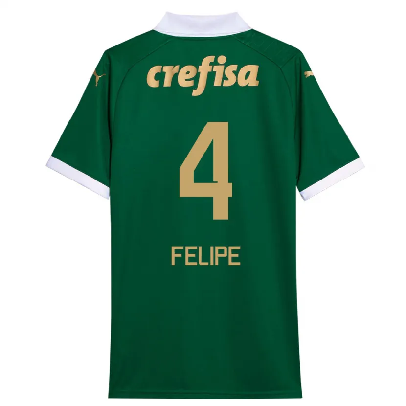 Danxen Niño Camiseta Pedro Felipe #4 Verde Blanco 1ª Equipación 2024/25 La Camisa