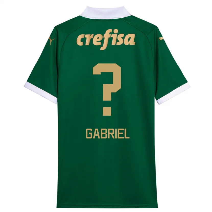 Danxen Niño Camiseta Arthur Gabriel #0 Verde Blanco 1ª Equipación 2024/25 La Camisa