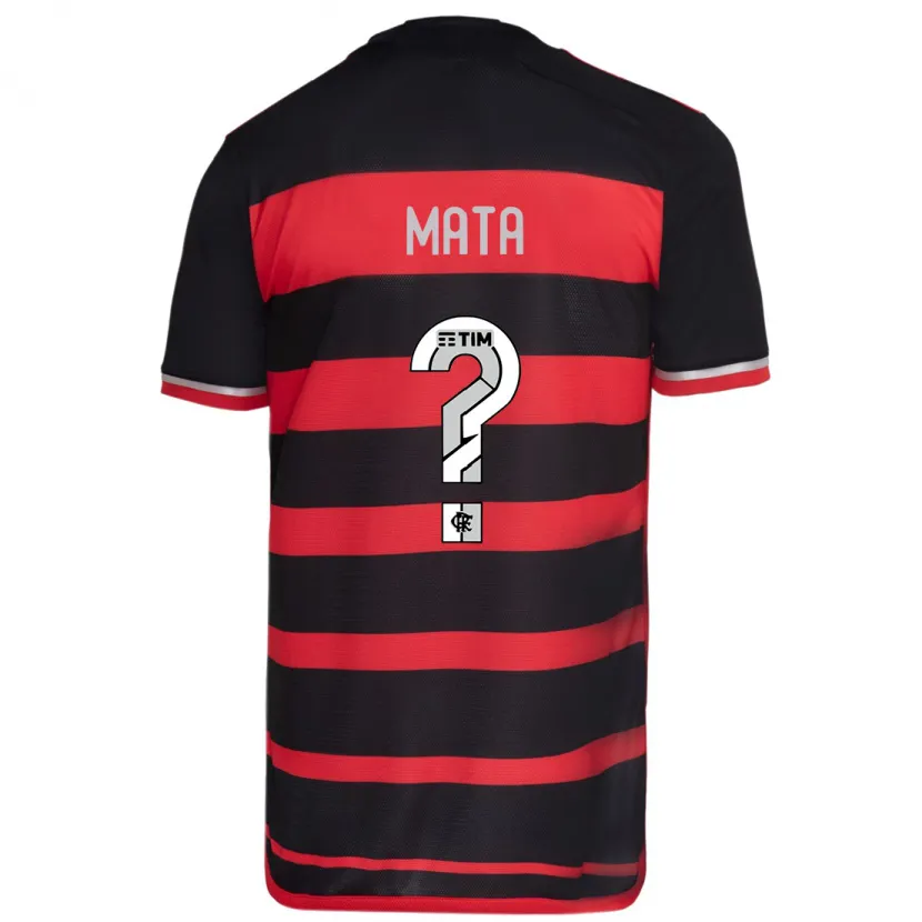 Danxen Niño Camiseta Da Mata #0 Negro Rojo 1ª Equipación 2024/25 La Camisa