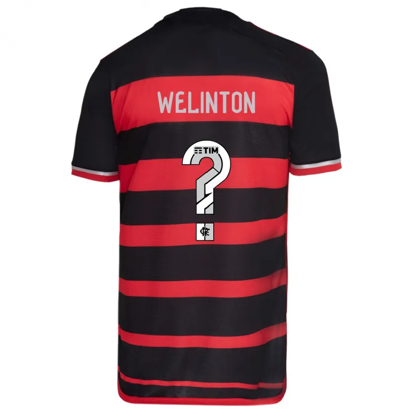 Danxen Niño Camiseta Zé Welinton #0 Negro Rojo 1ª Equipación 2024/25 La Camisa