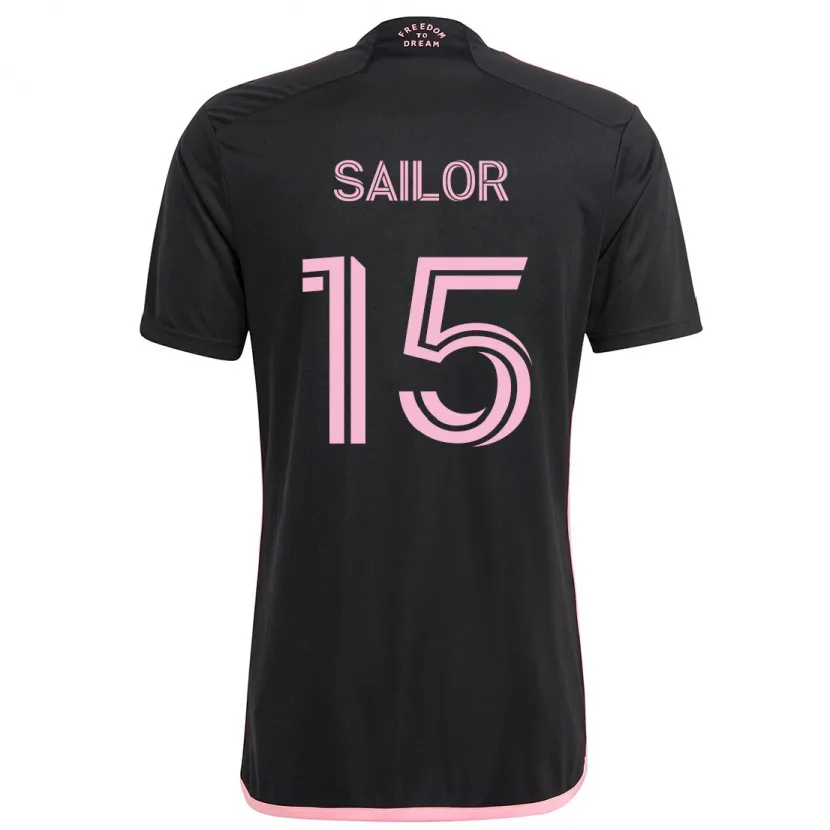 Danxen Niño Camiseta Ryan Sailor #15 Negro 2ª Equipación 2024/25 La Camisa