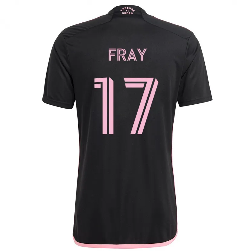 Danxen Niño Camiseta Ian Fray #17 Negro 2ª Equipación 2024/25 La Camisa