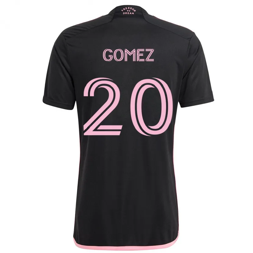 Danxen Niño Camiseta Diego Gómez #20 Negro 2ª Equipación 2024/25 La Camisa