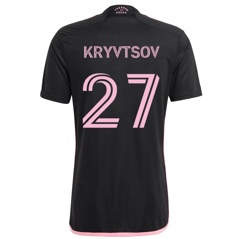 Danxen Niño Camiseta Sergiy Kryvtsov #27 Negro 2ª Equipación 2024/25 La Camisa