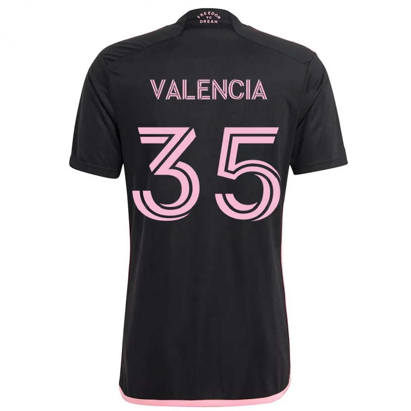 Danxen Niño Camiseta Felipe Valencia #35 Negro 2ª Equipación 2024/25 La Camisa