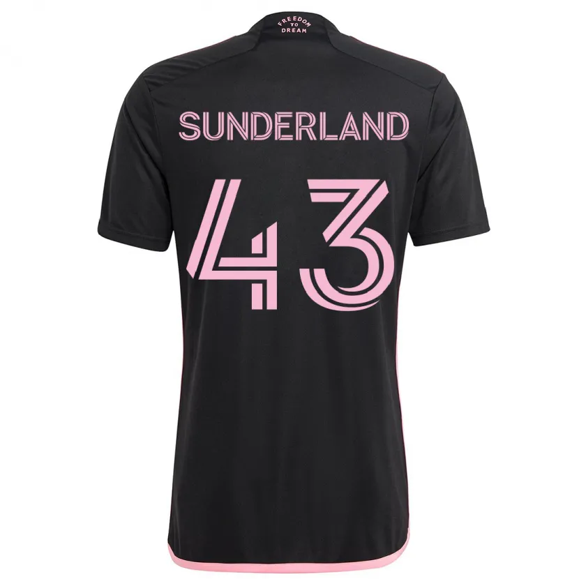 Danxen Niño Camiseta Lawson Sunderland #43 Negro 2ª Equipación 2024/25 La Camisa