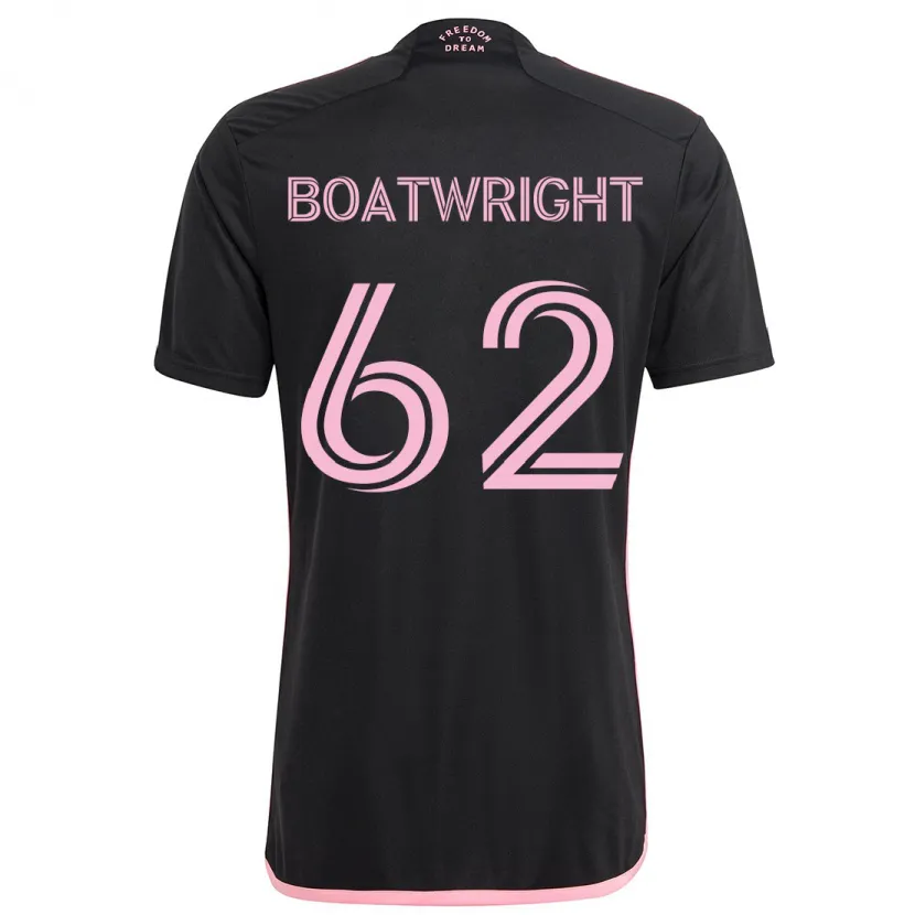 Danxen Niño Camiseta Israel Boatwright #62 Negro 2ª Equipación 2024/25 La Camisa