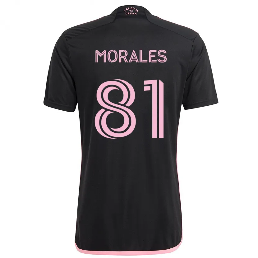 Danxen Niño Camiseta Santiago Morales #81 Negro 2ª Equipación 2024/25 La Camisa