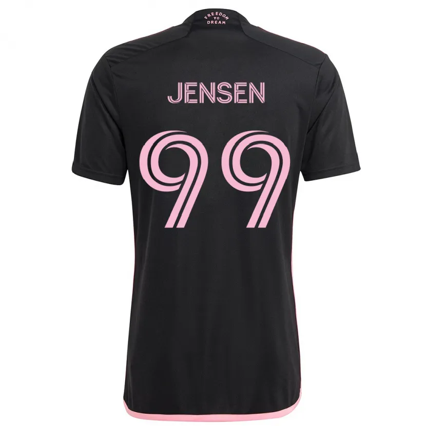 Danxen Niño Camiseta Cole Jensen #99 Negro 2ª Equipación 2024/25 La Camisa