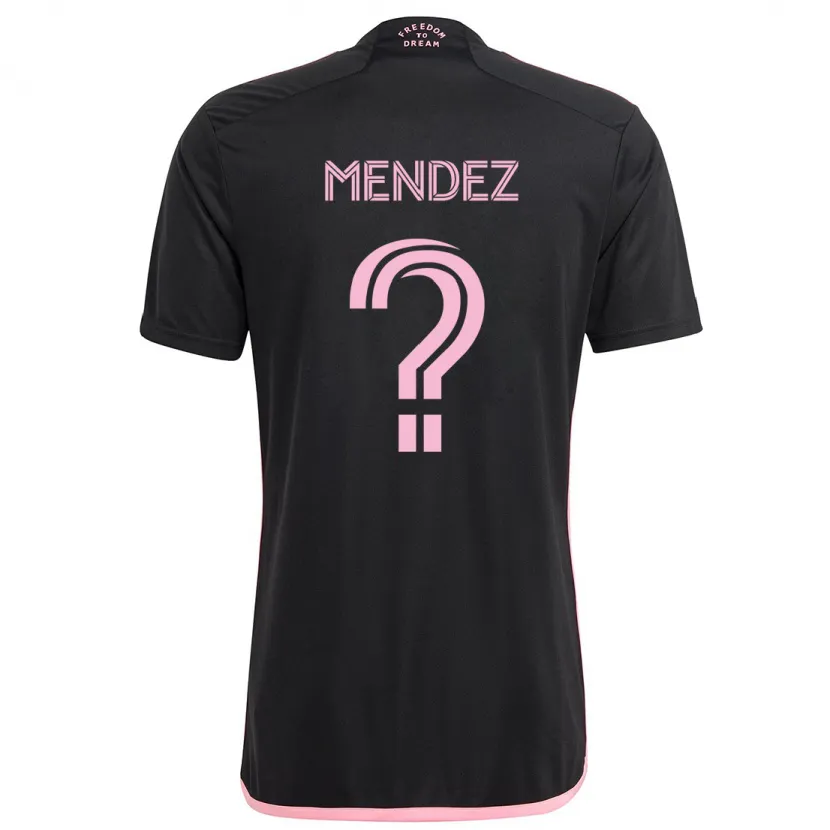 Danxen Niño Camiseta Dylan Mendez #0 Negro 2ª Equipación 2024/25 La Camisa