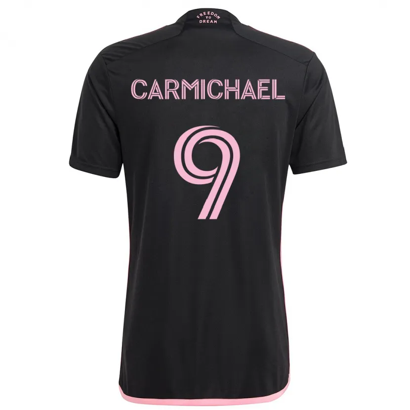 Danxen Niño Camiseta Ryan Carmichael #9 Negro 2ª Equipación 2024/25 La Camisa