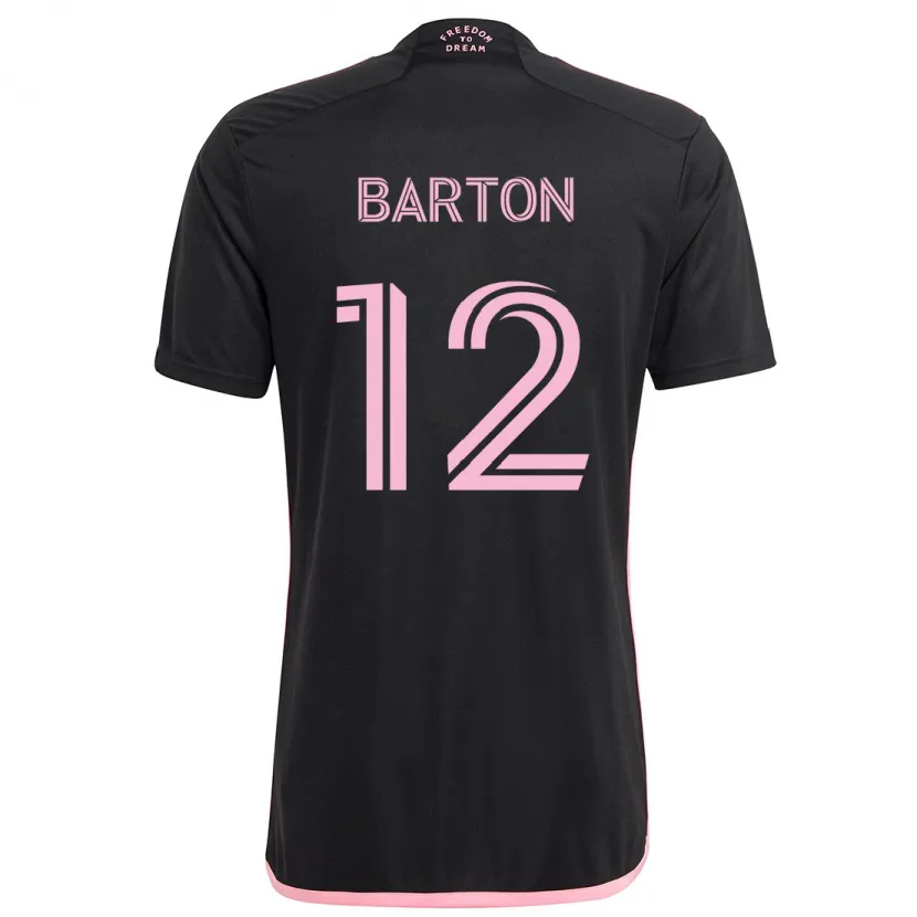 Danxen Niño Camiseta Tye Barton #12 Negro 2ª Equipación 2024/25 La Camisa