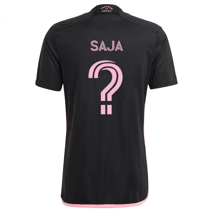 Danxen Niño Camiseta Mateo Saja #0 Negro 2ª Equipación 2024/25 La Camisa