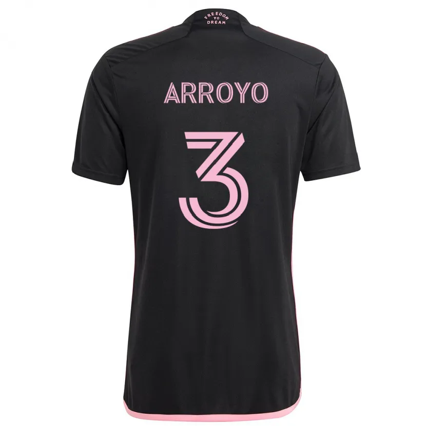 Danxen Niño Camiseta Dixon Arroyo #3 Negro 2ª Equipación 2024/25 La Camisa