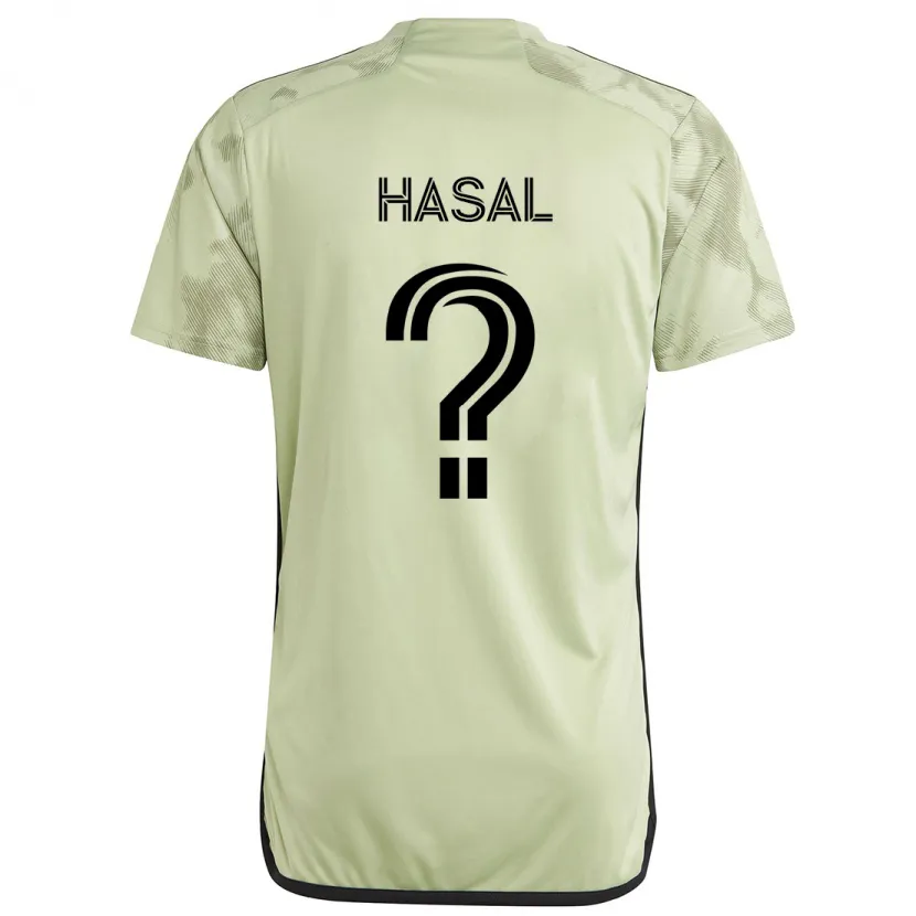 Danxen Niño Camiseta Thomas Hasal #0 Verde Claro 2ª Equipación 2024/25 La Camisa