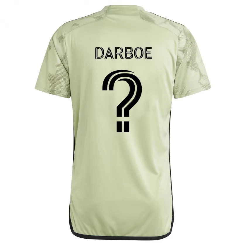 Danxen Niño Camiseta Bajung Darboe #0 Verde Claro 2ª Equipación 2024/25 La Camisa