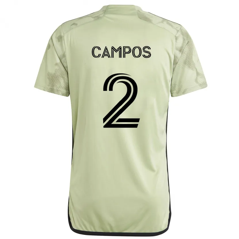 Danxen Niño Camiseta Omar Campos #2 Verde Claro 2ª Equipación 2024/25 La Camisa