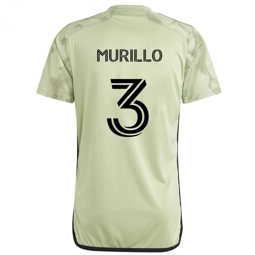 Danxen Niño Camiseta Jesús Murillo #3 Verde Claro 2ª Equipación 2024/25 La Camisa