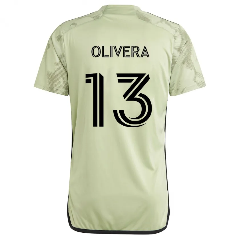 Danxen Niño Camiseta Cristian Olivera #13 Verde Claro 2ª Equipación 2024/25 La Camisa