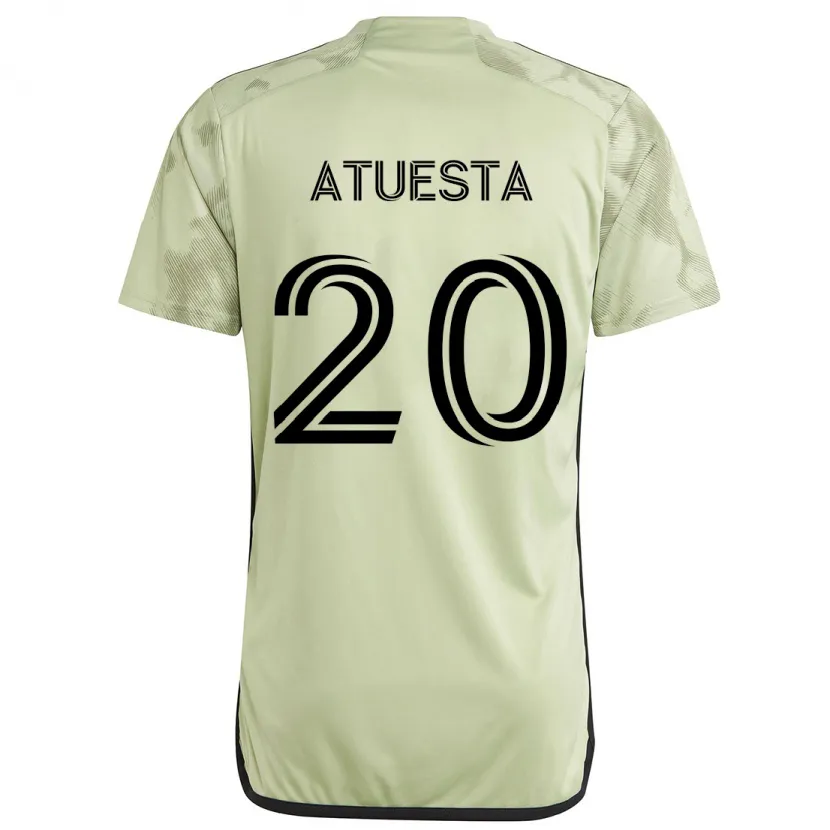 Danxen Niño Camiseta Eduard Atuesta #20 Verde Claro 2ª Equipación 2024/25 La Camisa