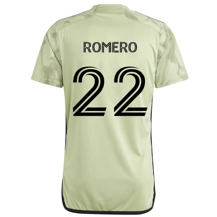 Danxen Niño Camiseta Abraham Romero #22 Verde Claro 2ª Equipación 2024/25 La Camisa